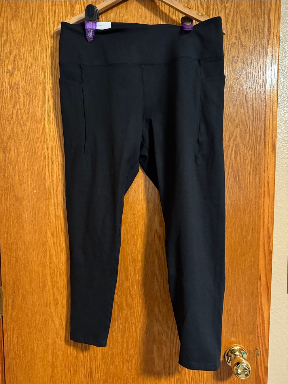 Danskin Black Leggings with Side Pockets